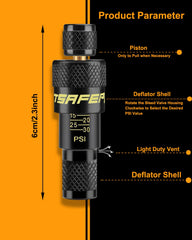ATsafepro dial closeup illustrating adjustable 10–30 PSI control for accurate settings