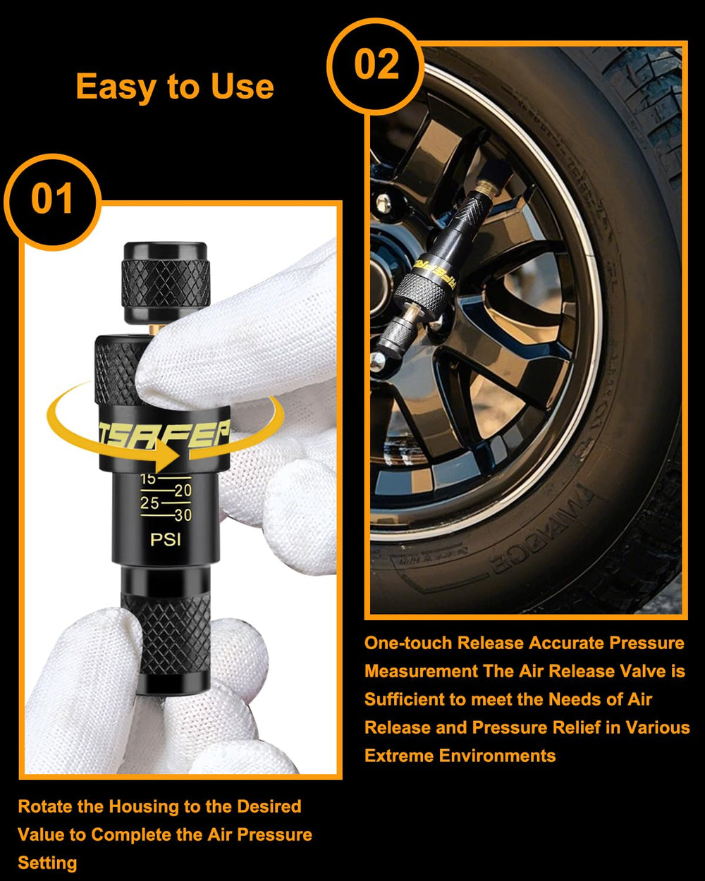ATsafepro beside tire showing scale and pack size for planning multi‑axle setups
