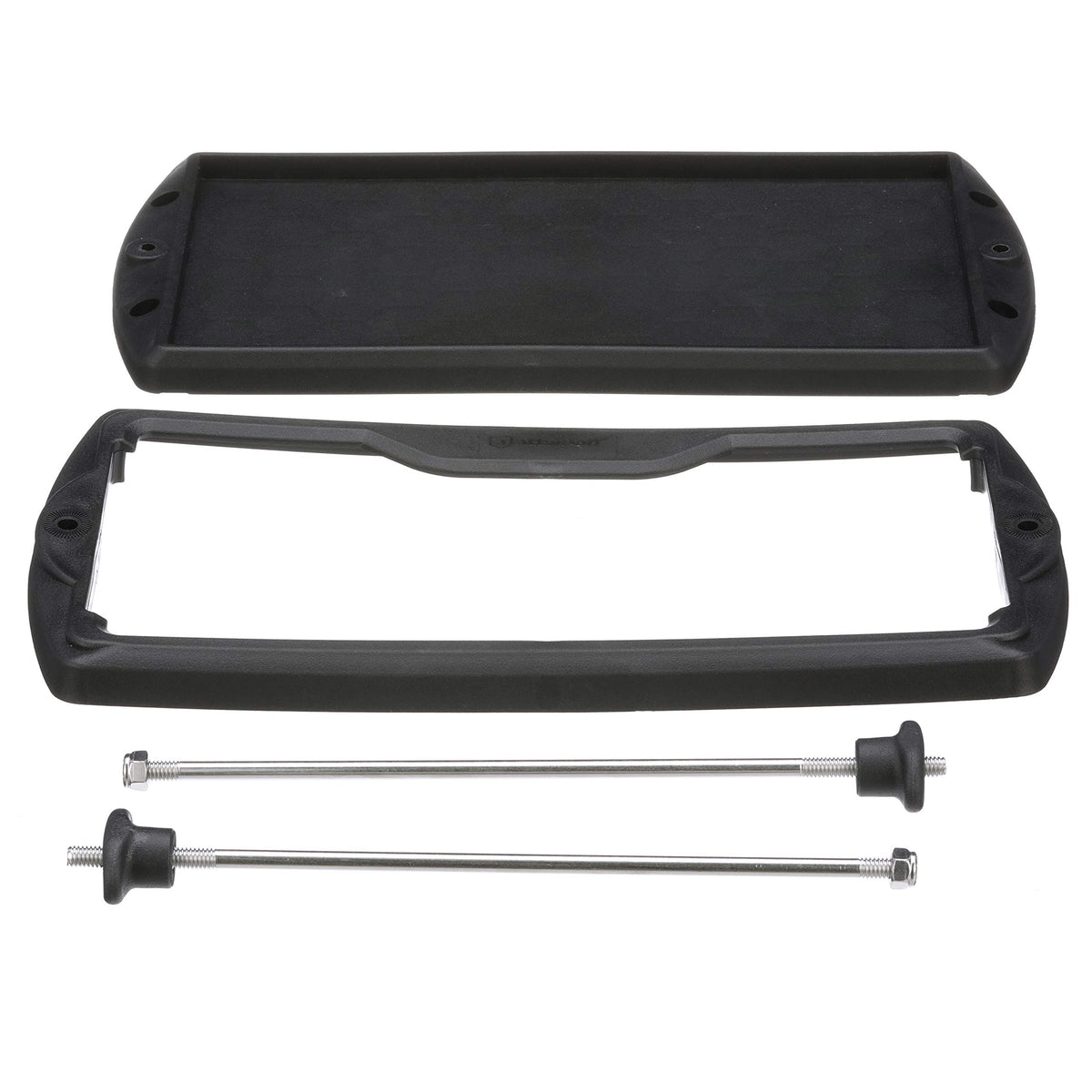 attwood front view of tray showing secure battery footprint and durability