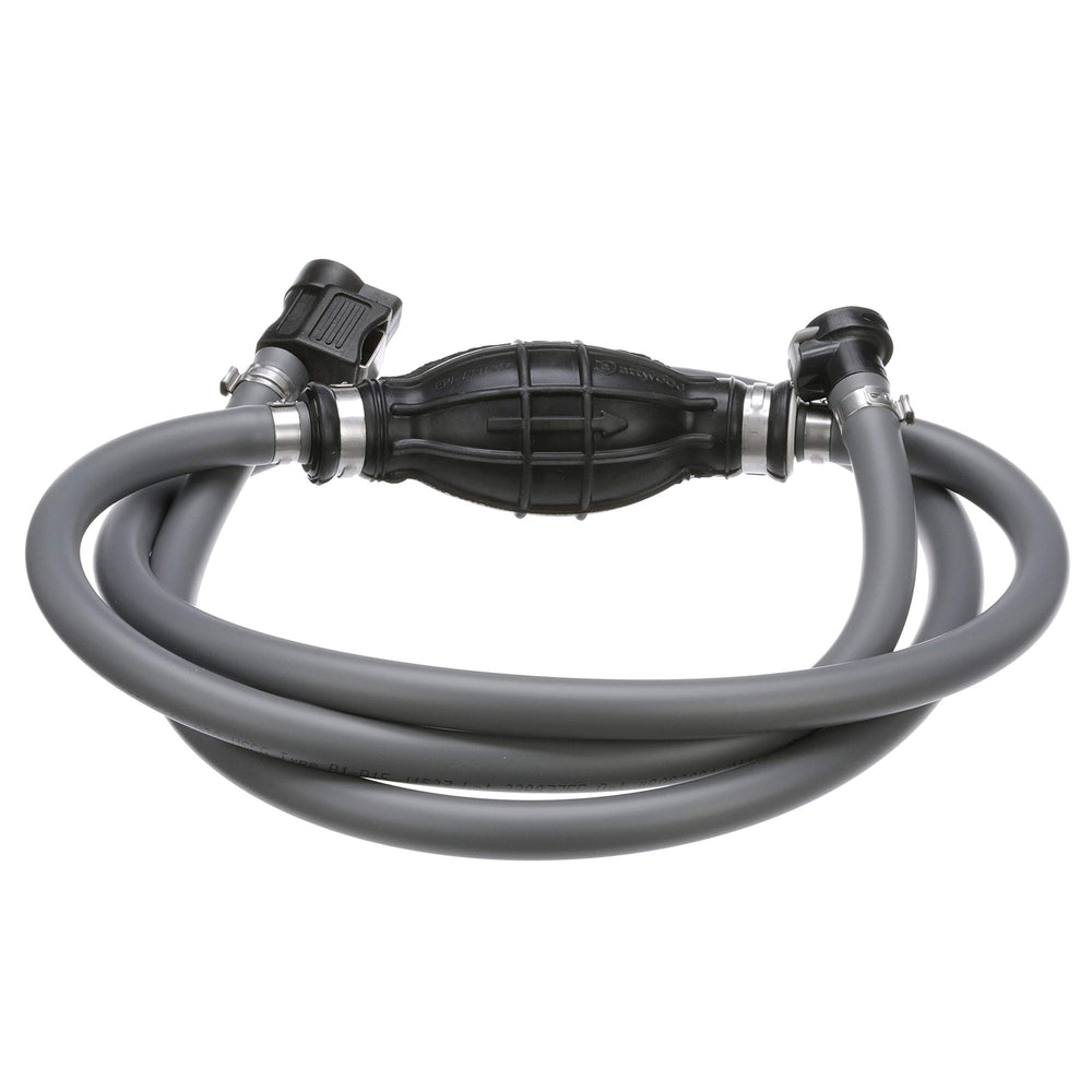 attwood hose barb and stainless clamp ensuring leak-free connections