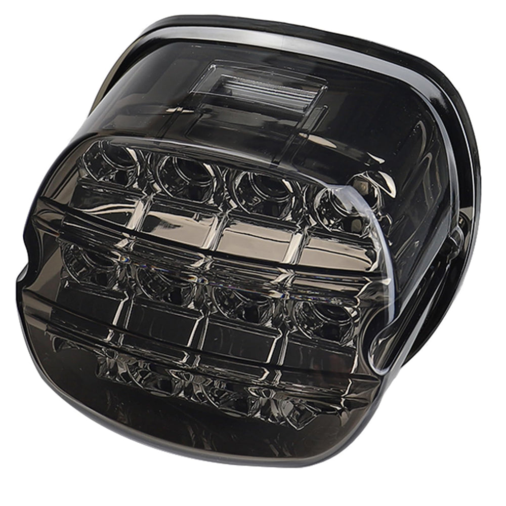Atubeix front view of black LED tail light showing clean design and bright output