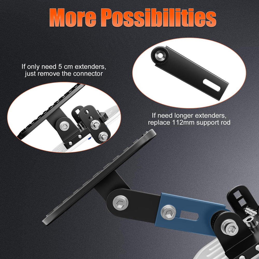 AUATRONNE adjustment mechanism detail showing length settings