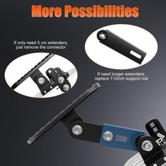 AUATRONNE adjustment mechanism detail showing length settings