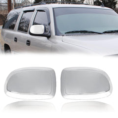 AUCERAMIC chrome mirror caps front view showing polished finish benefit