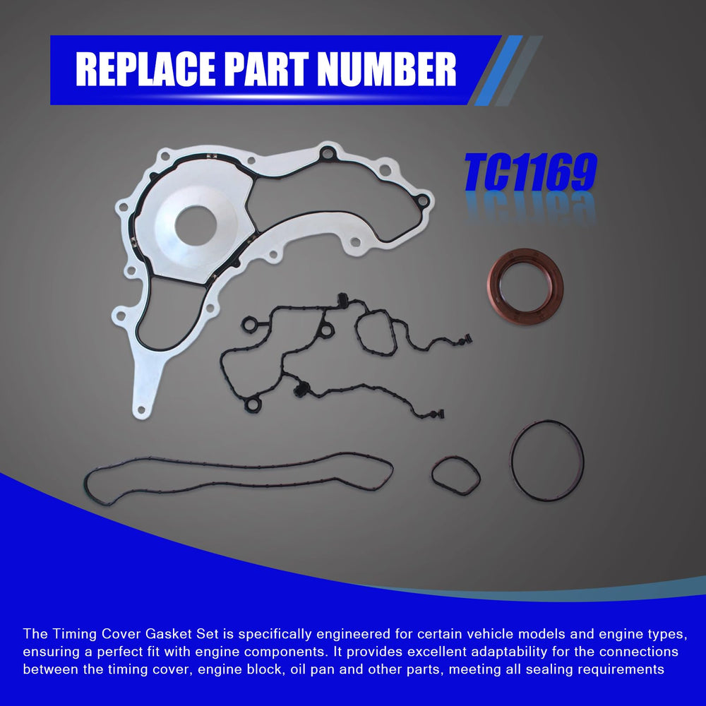 AUCERAMIC full gasket set laid out to show included pieces and installation readiness