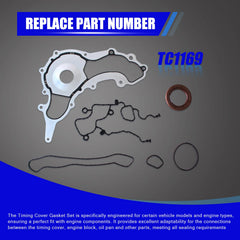 AUCERAMIC full gasket set laid out to show included pieces and installation readiness
