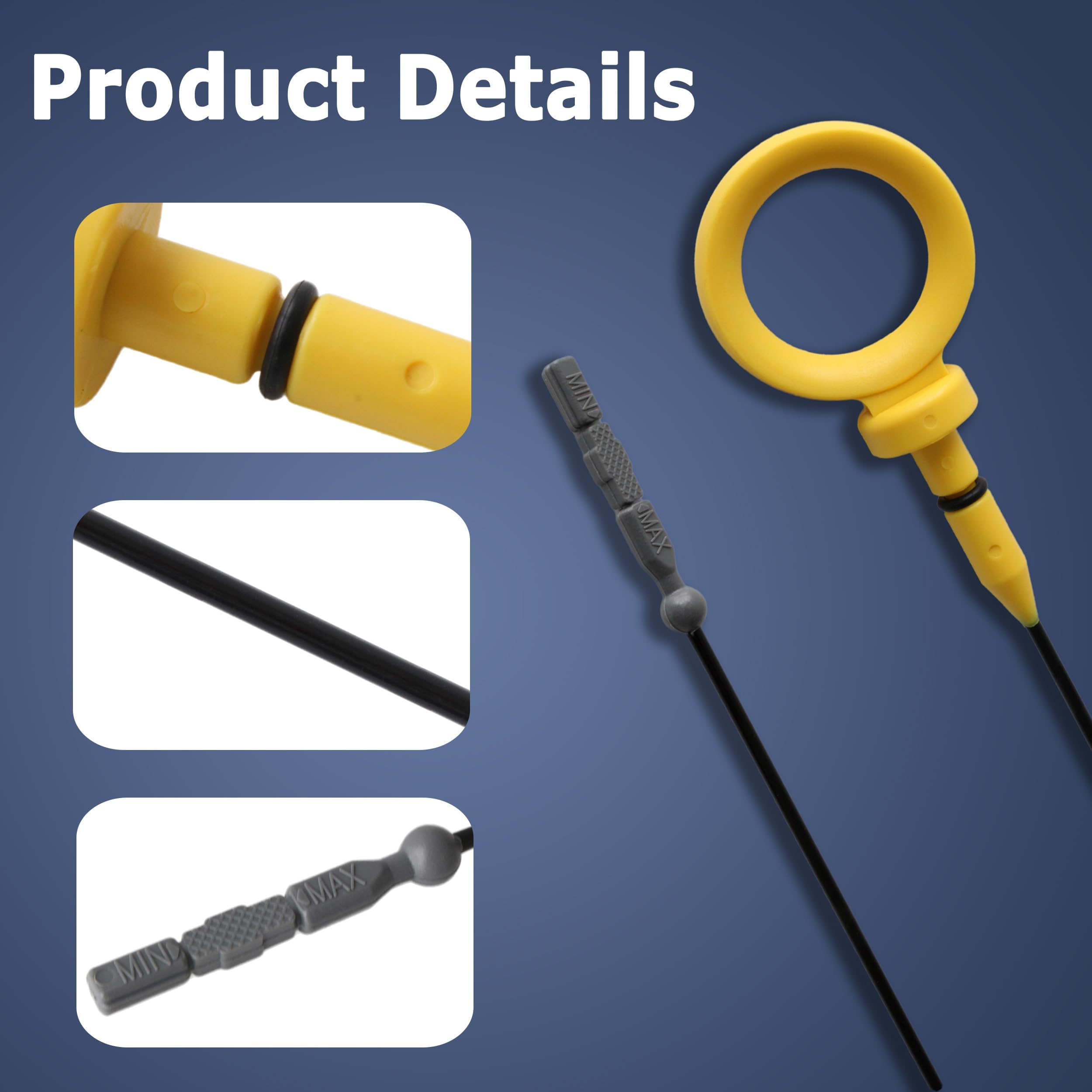 AUCERAMIC dipstick handle close-up for secure grip and easy removal