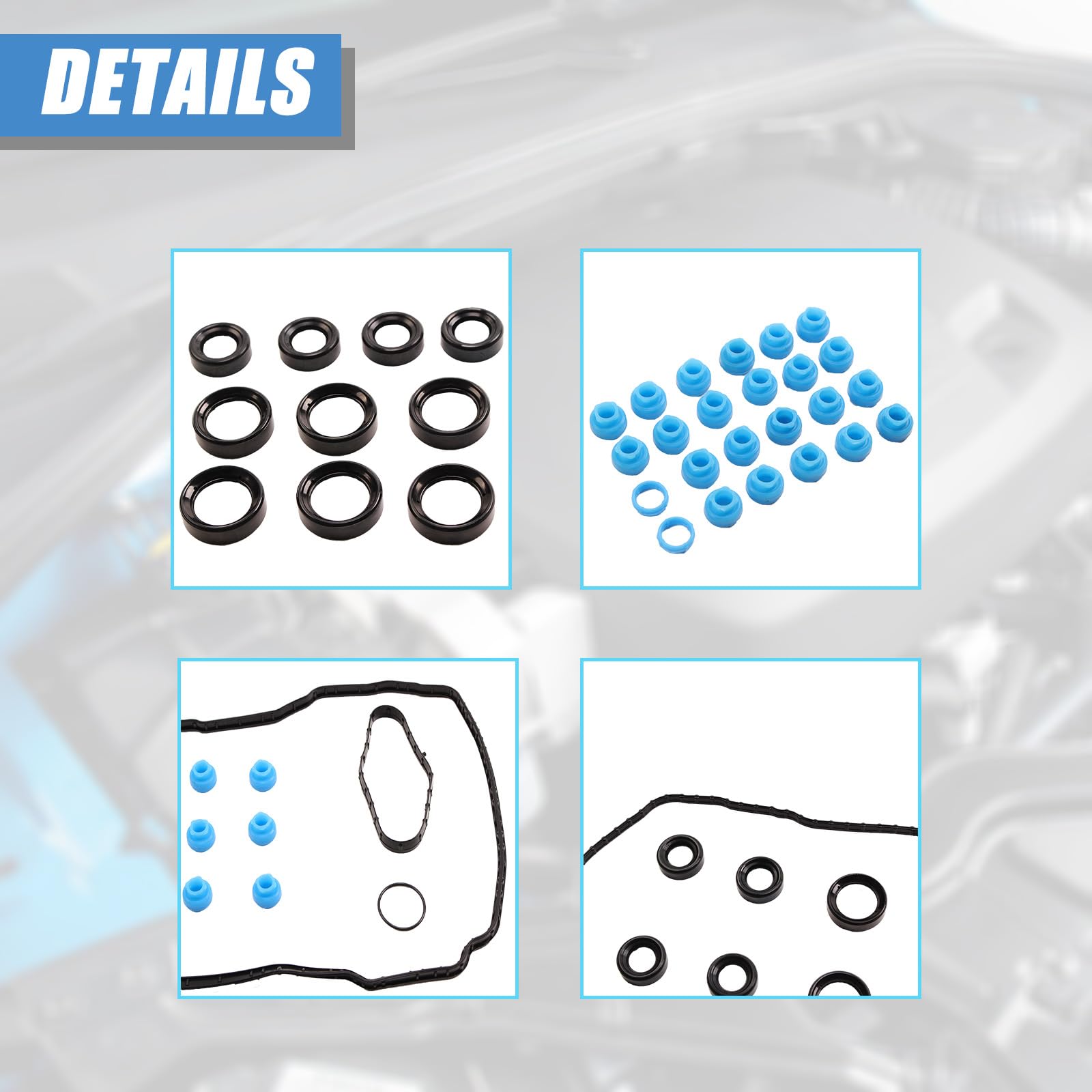 AUCERAMIC packaging label with part numbers for easy fitment verification