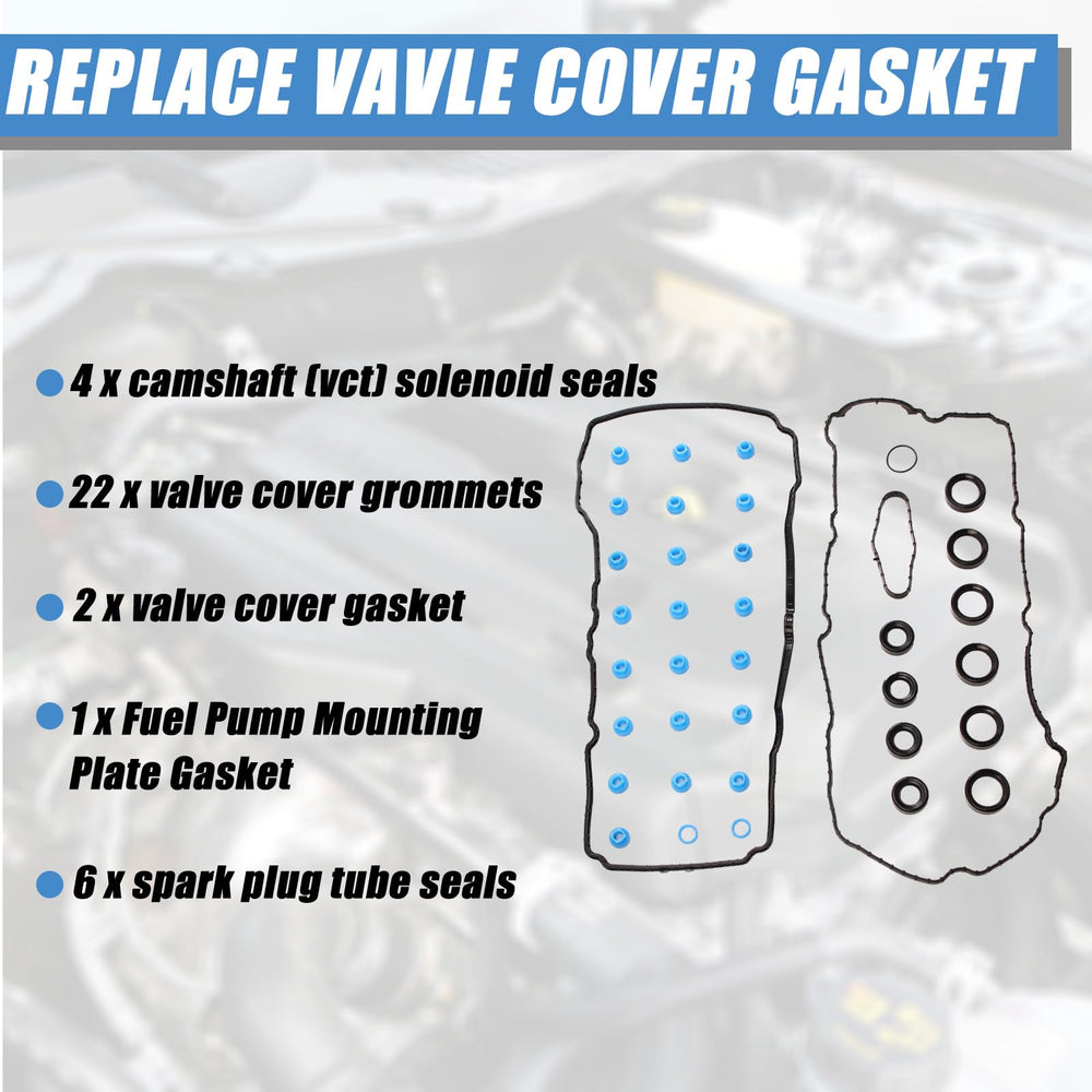 AUCERAMIC valve cover gasket installed on engine demonstrating improved sealing