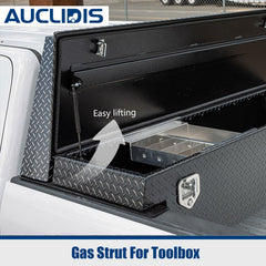 AUCLIDIS measured strut on ruler showing 13.98in extended accuracy benefit