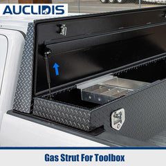 AUCLIDIS measurement view showing 12.20 inch extended and 8.66 inch compressed lengths for fit verification