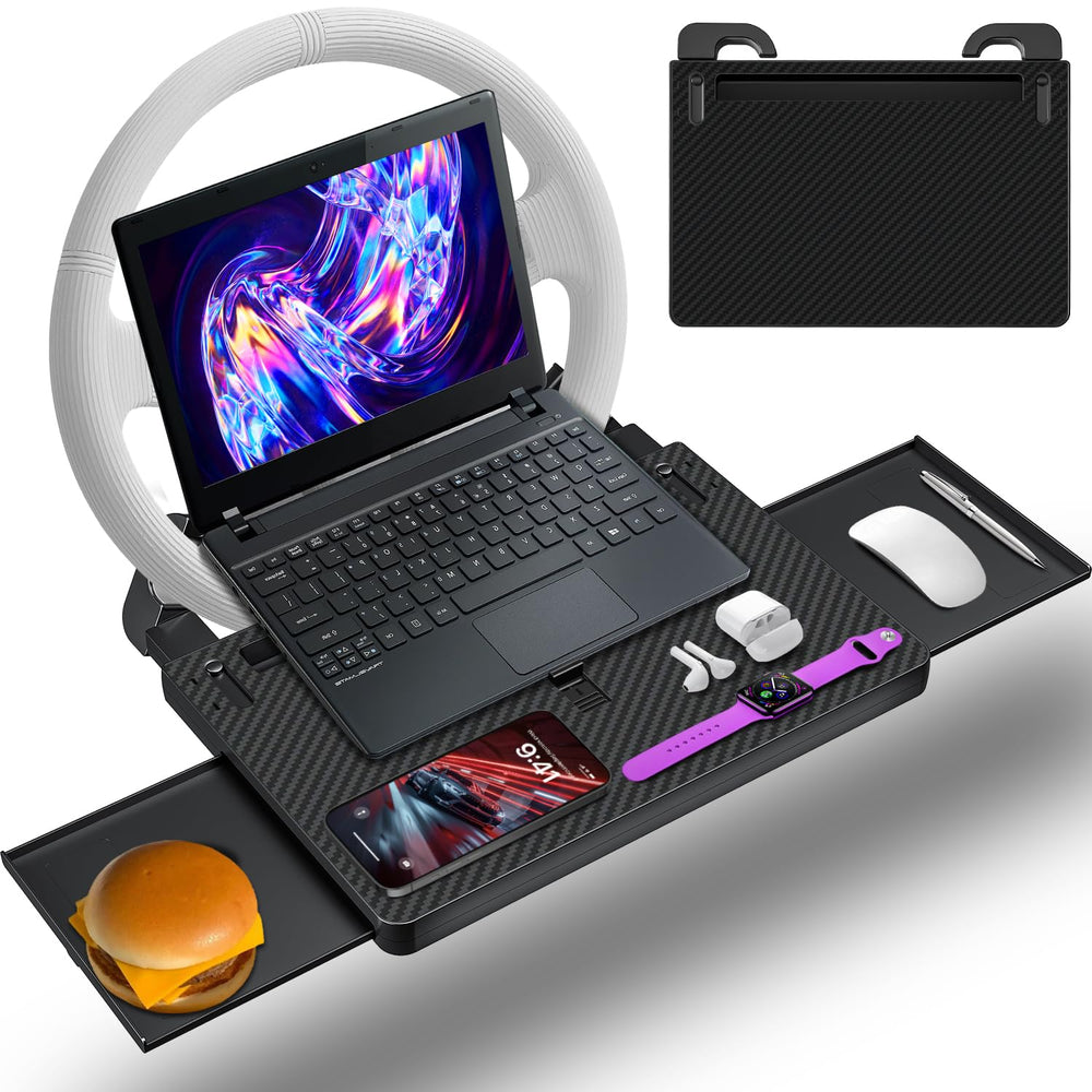 AUEOTUAR tray front view showing a stable eating and working surface