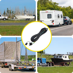 Aufind braided nylon sleeve detail protecting wires from abrasion and weather