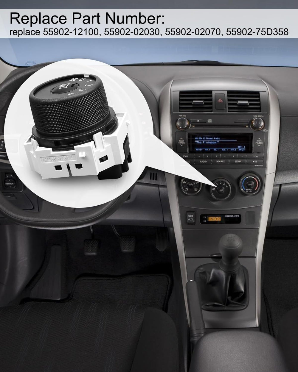 AUGREX side profile showing connector and plug-and-play design