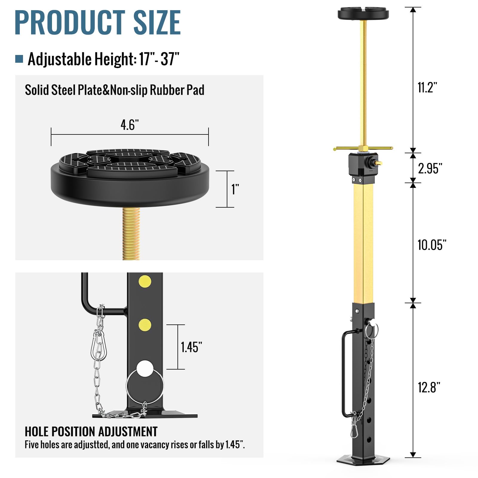 AUH closeup of u-shaped top fitting a slide‑out frame for secure contact