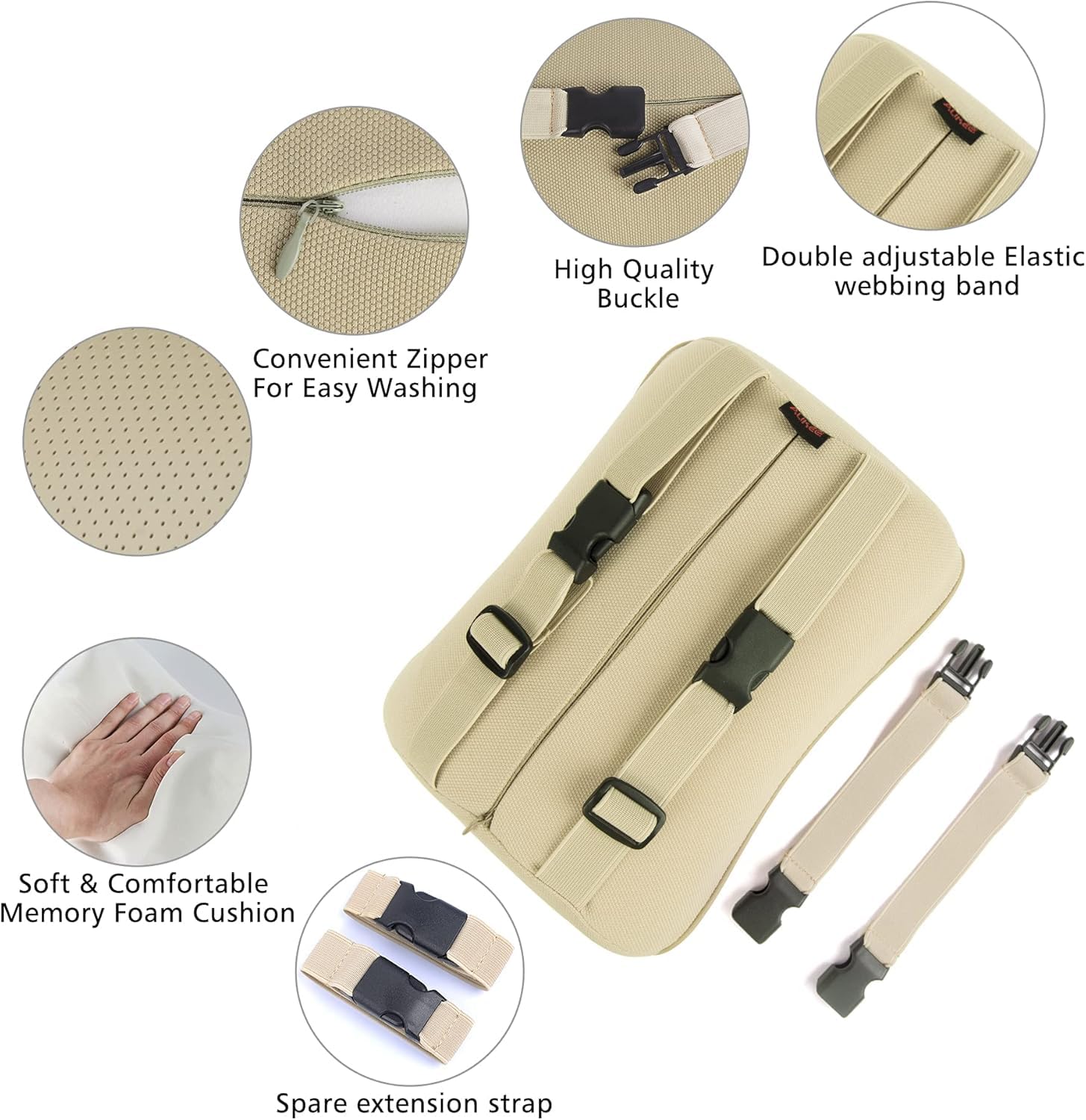 Aukee removable cover unzipped showing easy cleaning and maintenance