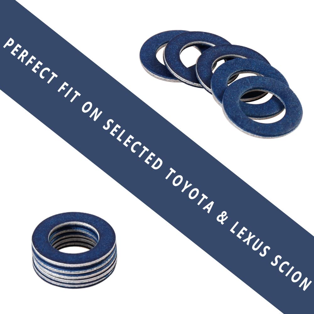 AULDAY close-up of aluminum crush washer profile for reliable sealing