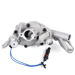 AULINK oil pump front assembly showing mounting points and benefits of direct-fit