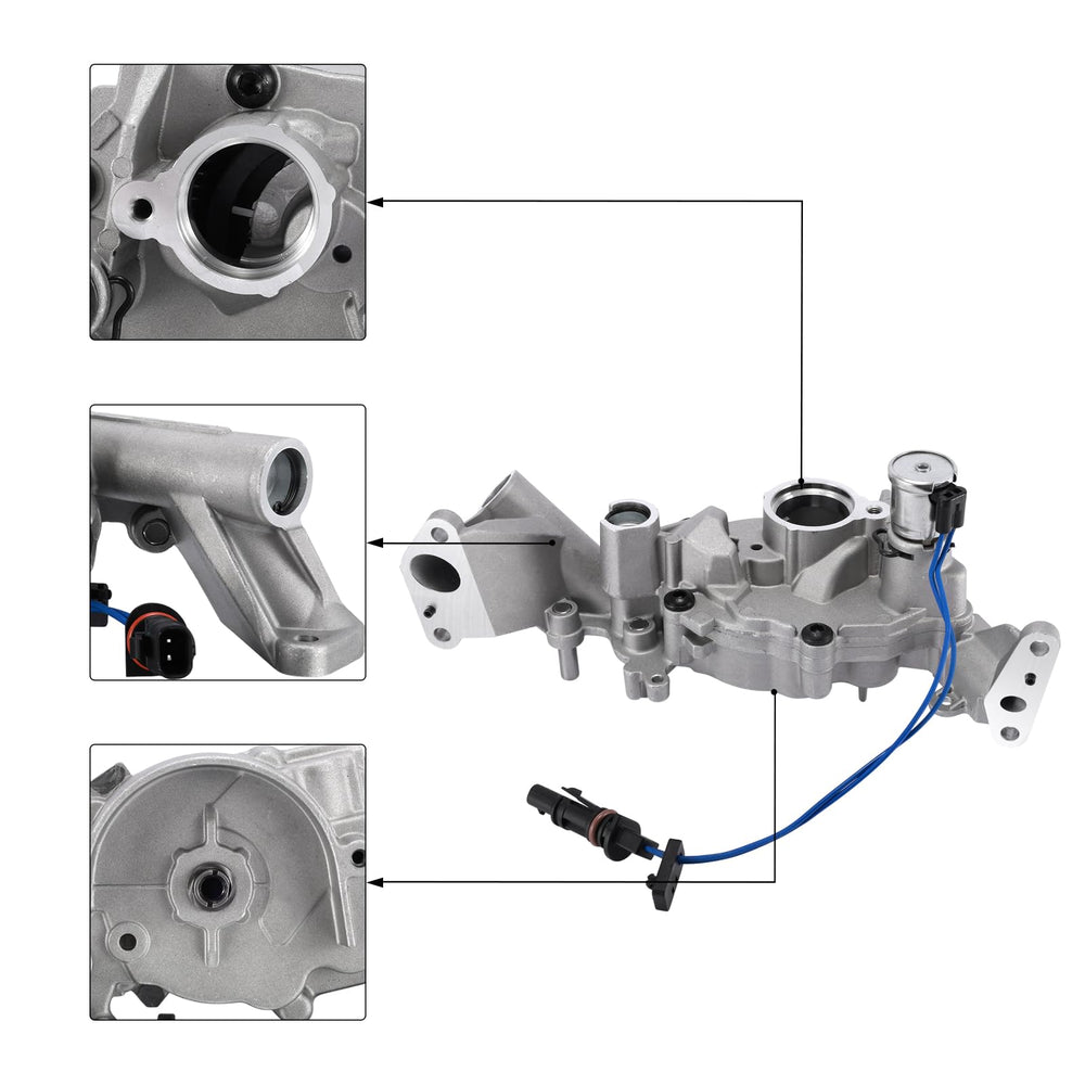 Close-up of AULINK pump housing texture demonstrating durable machining quality