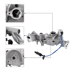 Close-up of AULINK pump housing texture demonstrating durable machining quality