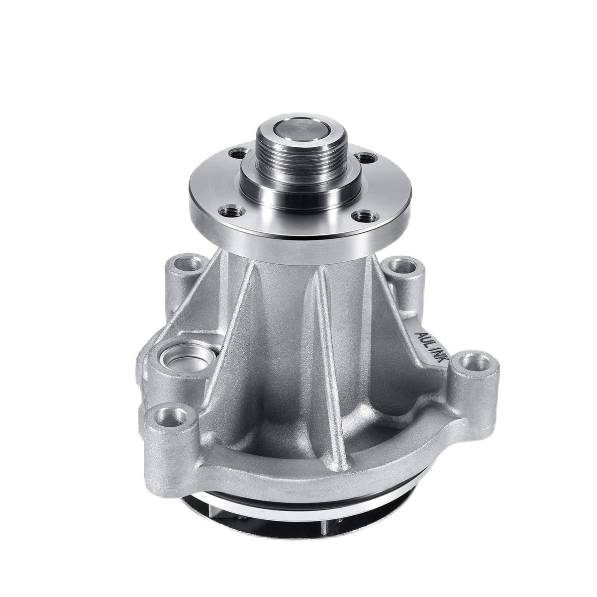 AULINK water pump front view showing mounting points and OEM fit benefit
