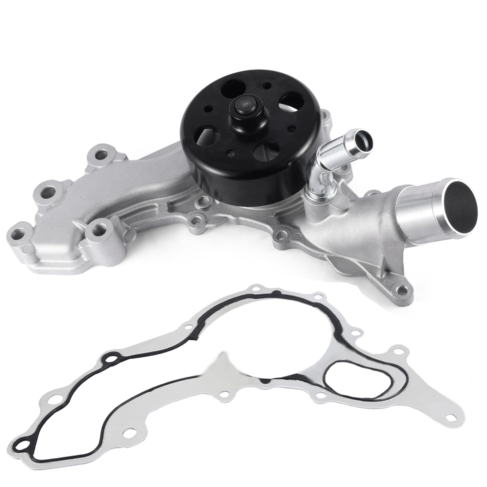 AULINK water pump front view showing mounting points and clean finish for reliable fit