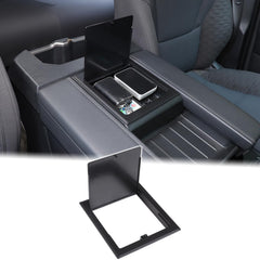 Aunginsy front view matte-black armrest cover showing clean fit and style