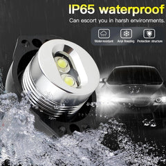 Aunvista installed on BMW front left marker light, demonstrating modern halo aesthetic benefit