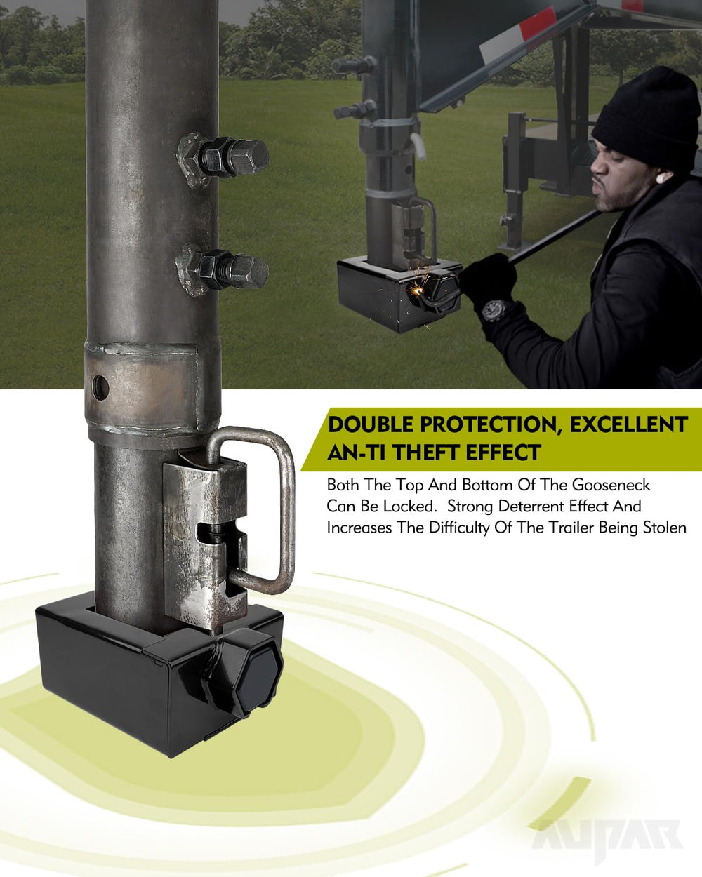 Aupar keyed lock cylinder detail for reliable access control