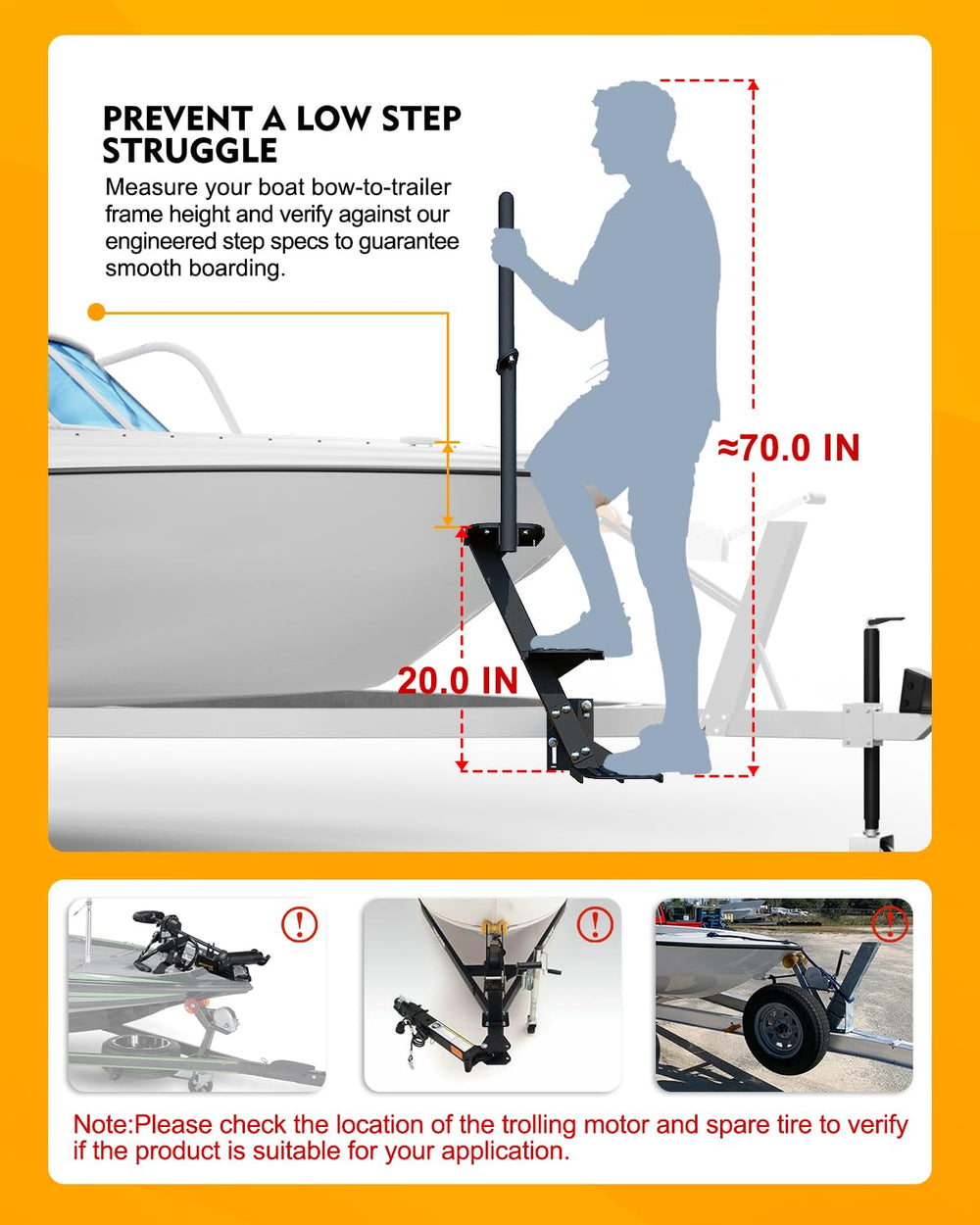 Aupar side profile showing triangular support for enhanced load strength
