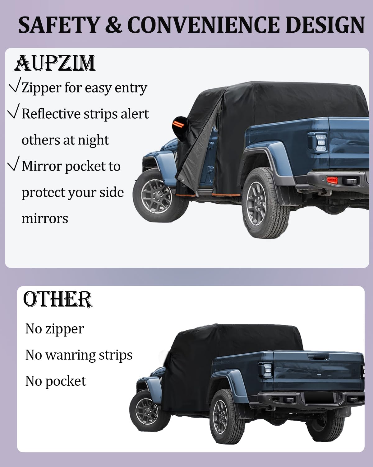 AUPZIMI reflective stripes visible at night improving safety benefit
