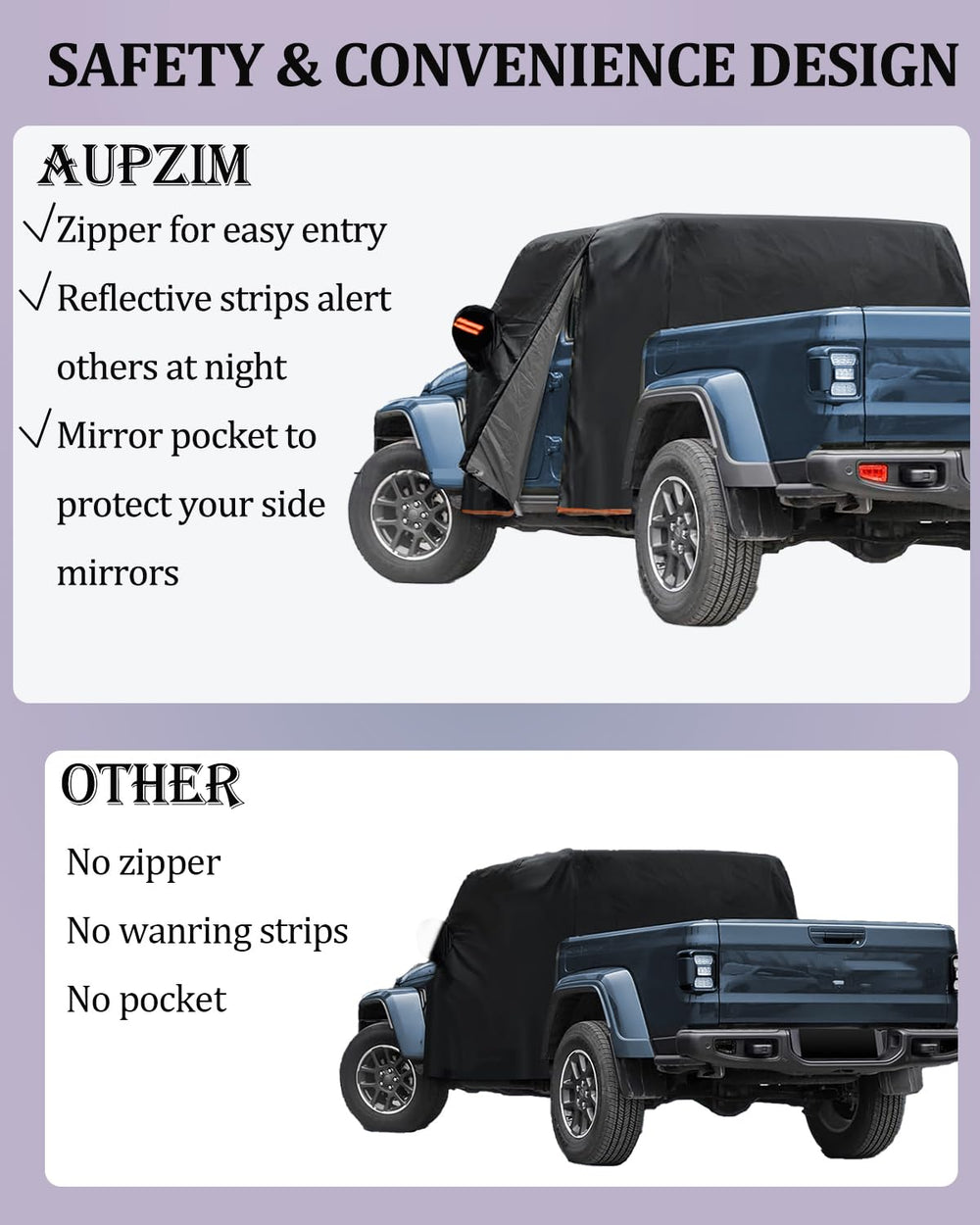 AUPZIMI reflective stripes visible at night improving safety benefit