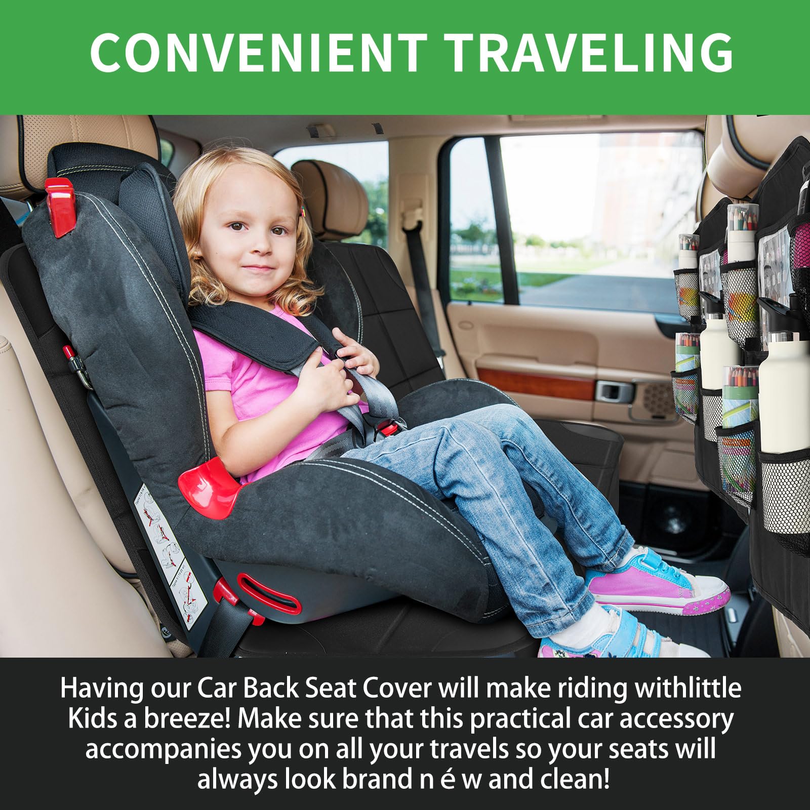 Aurelema full seat coverage demonstrating wide protection for upholstery