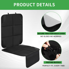 Aurelema kick mat installed on back of seat protecting from scuffs and dirt