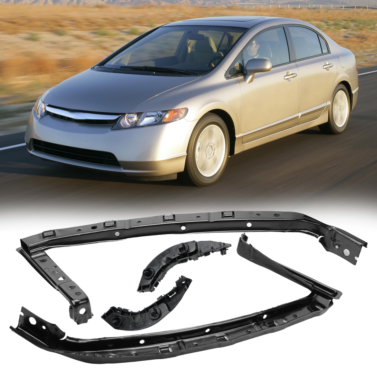 AUROLYNNE bumper mounting point view illustrating reinforced support and improved panel gaps