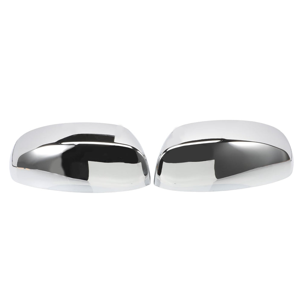 AUROLYNNE front view of chrome mirror caps showing polished finish and immediate visual upgrade