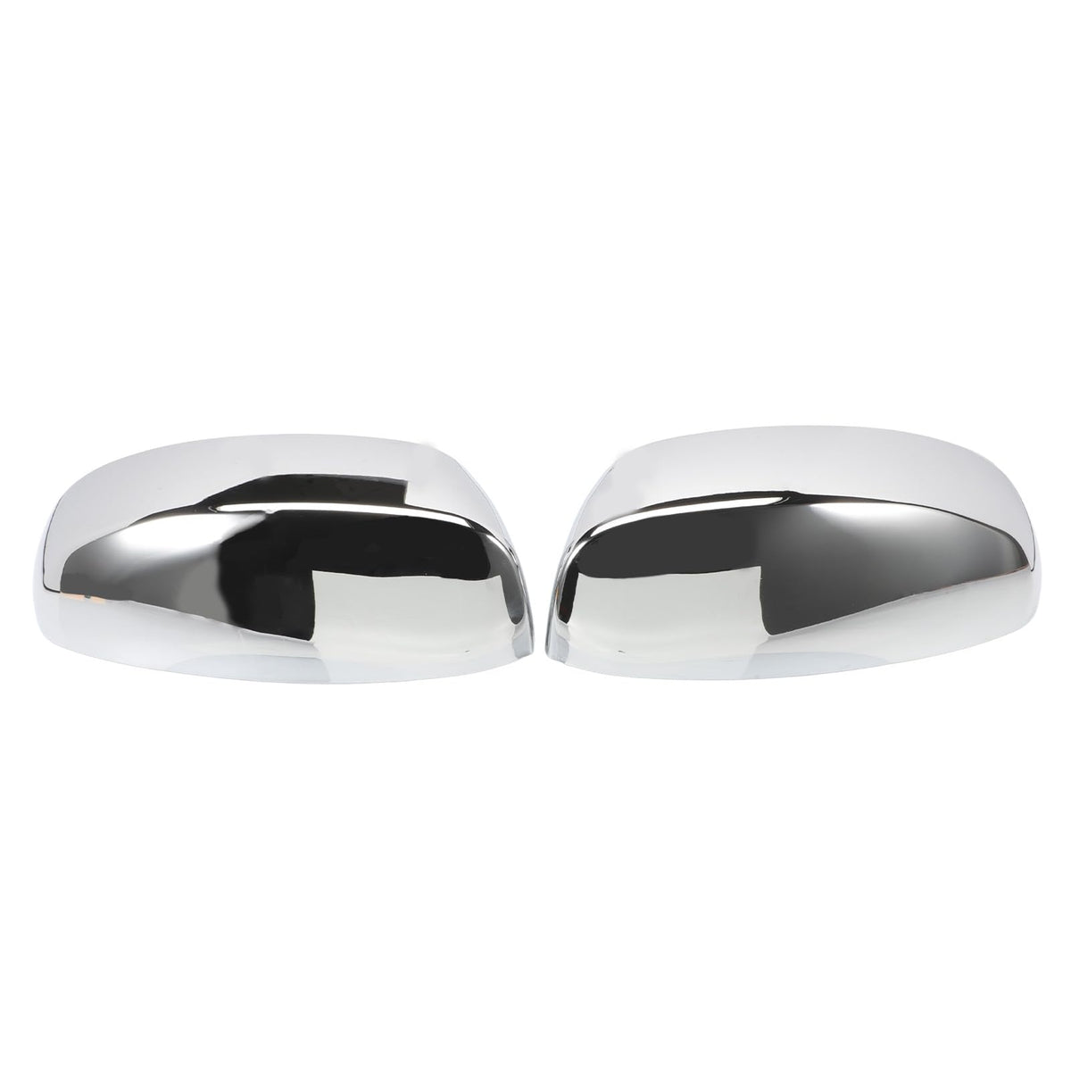 AUROLYNNE front view of chrome mirror caps showing polished finish and immediate visual upgrade