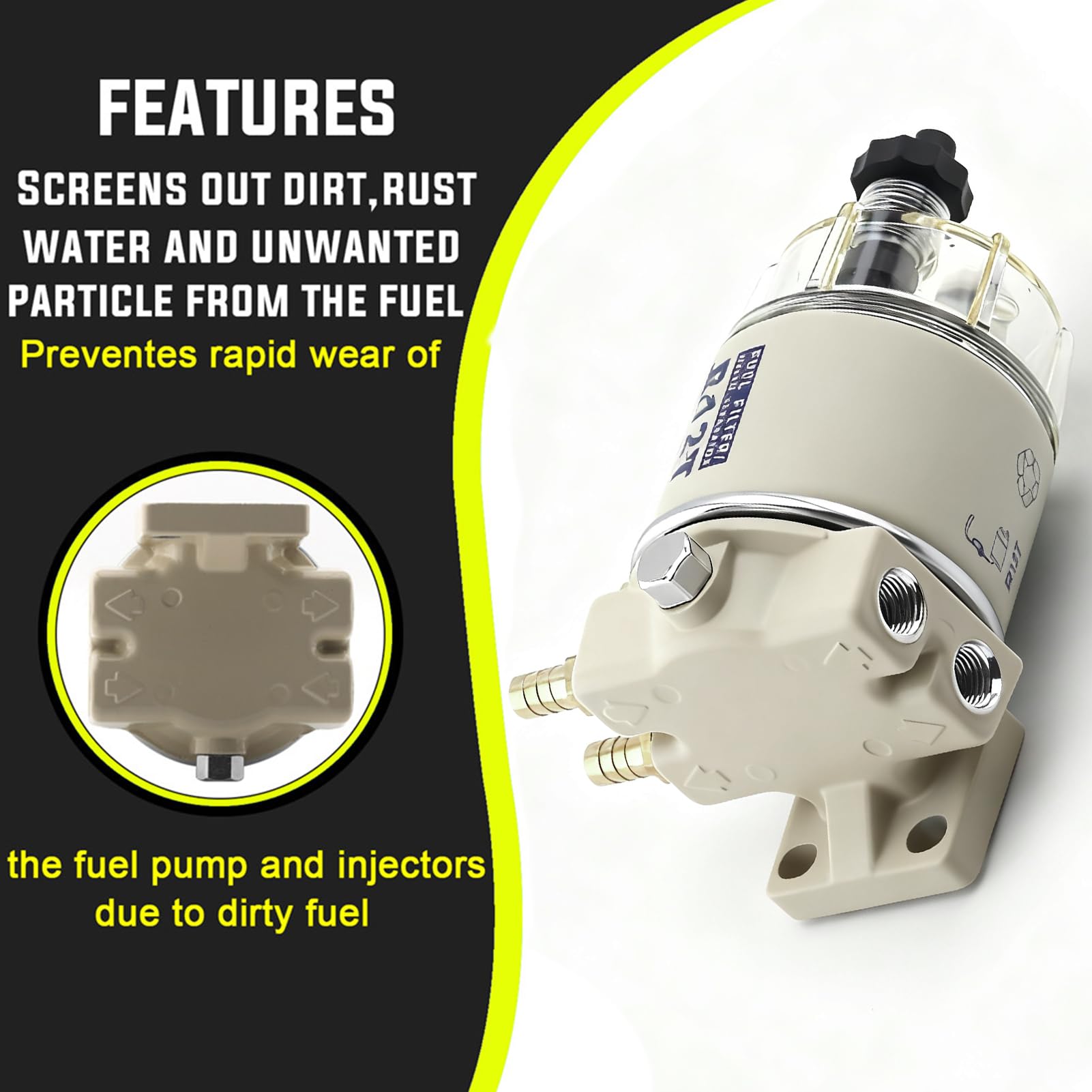 Aurorasters installation connection threads close-up for straightforward direct-fit replacement