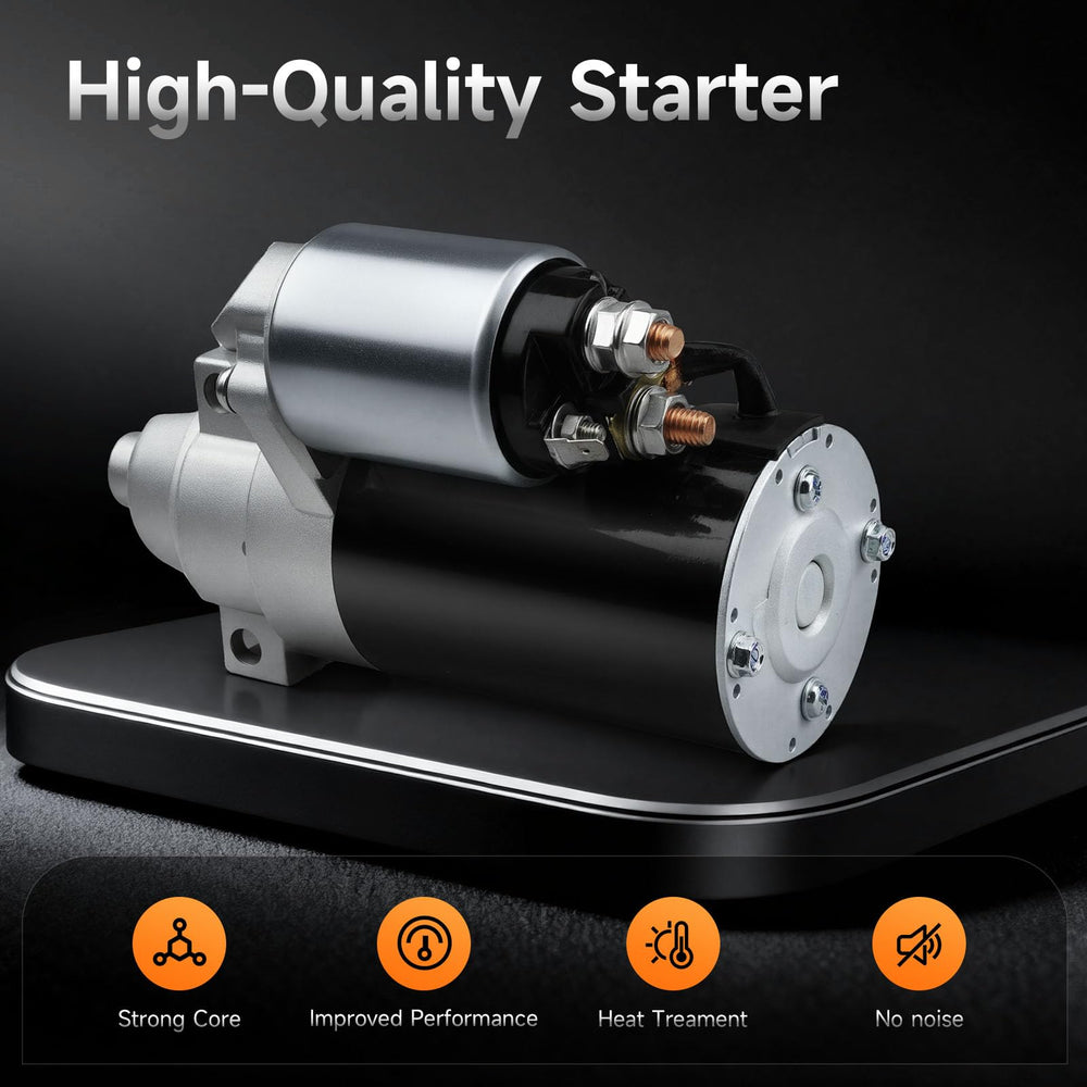 aurosant starter installed in mower demonstrating direct-fit replacement
