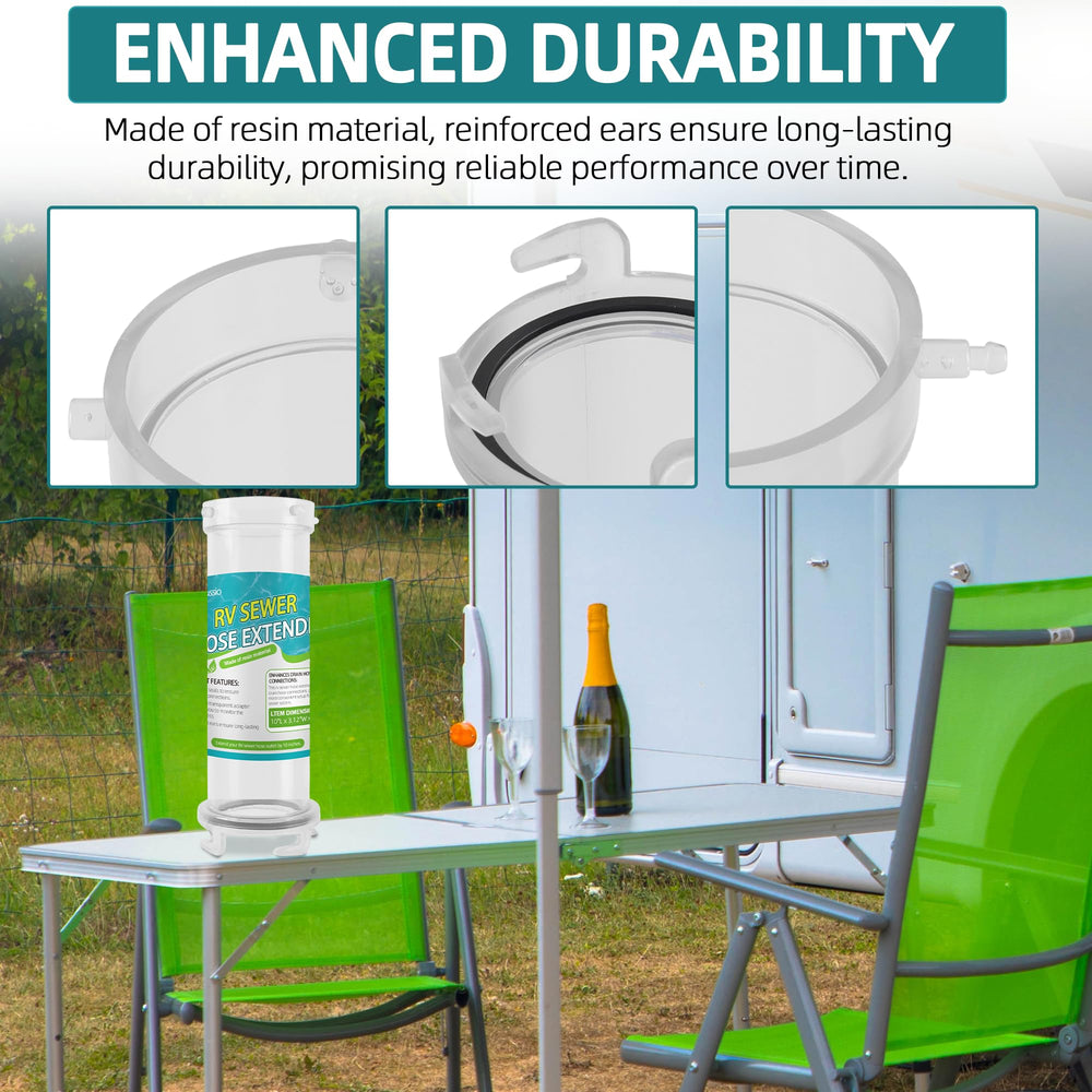 Aussio clear adapter showing visible flow for confident rinsing