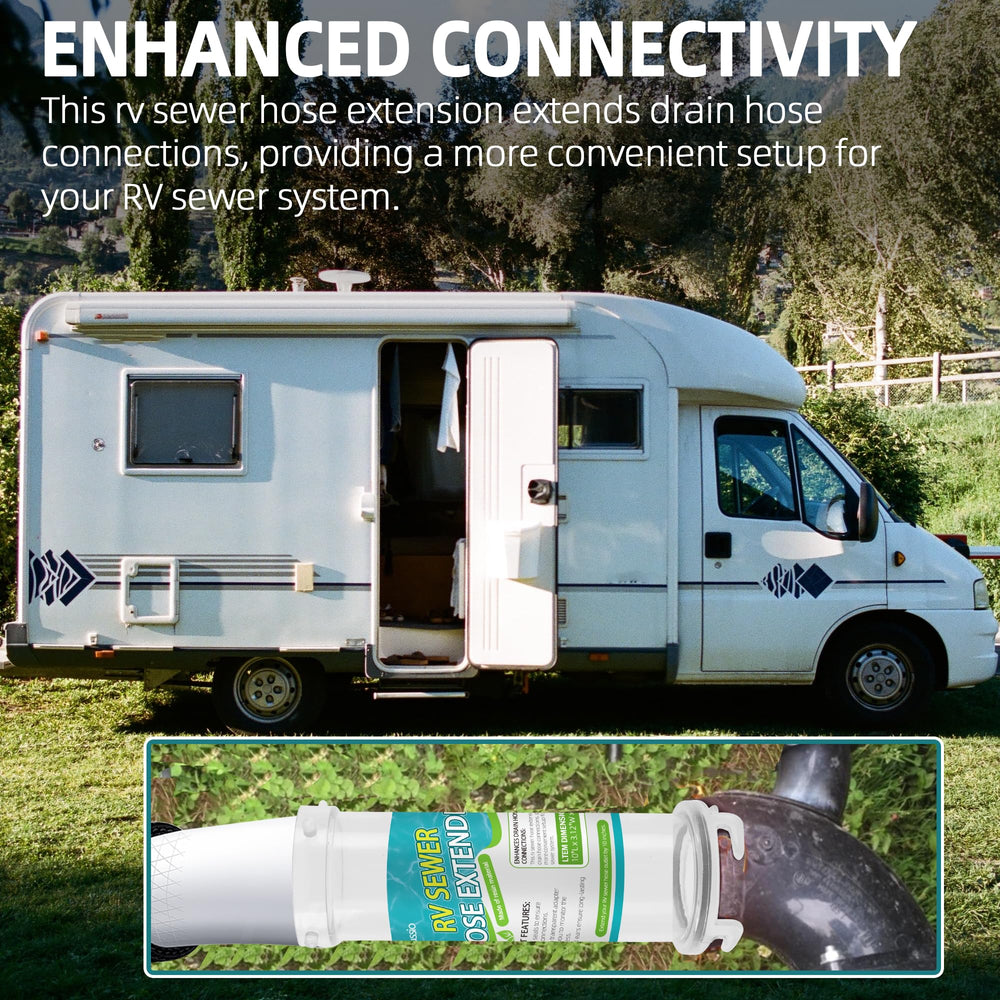 Aussio adapter next to ruler to show 10-inch extension convenience