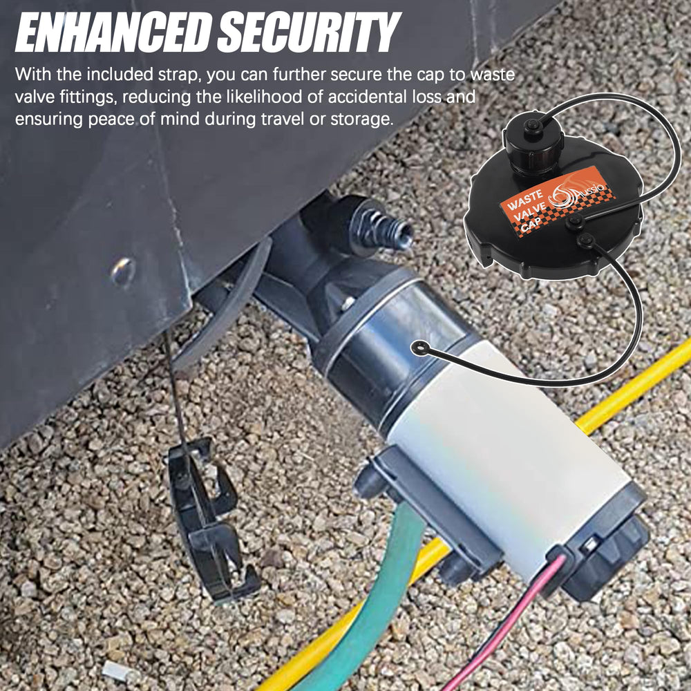 Aussio cap on camper exterior showing durability and travel-ready security