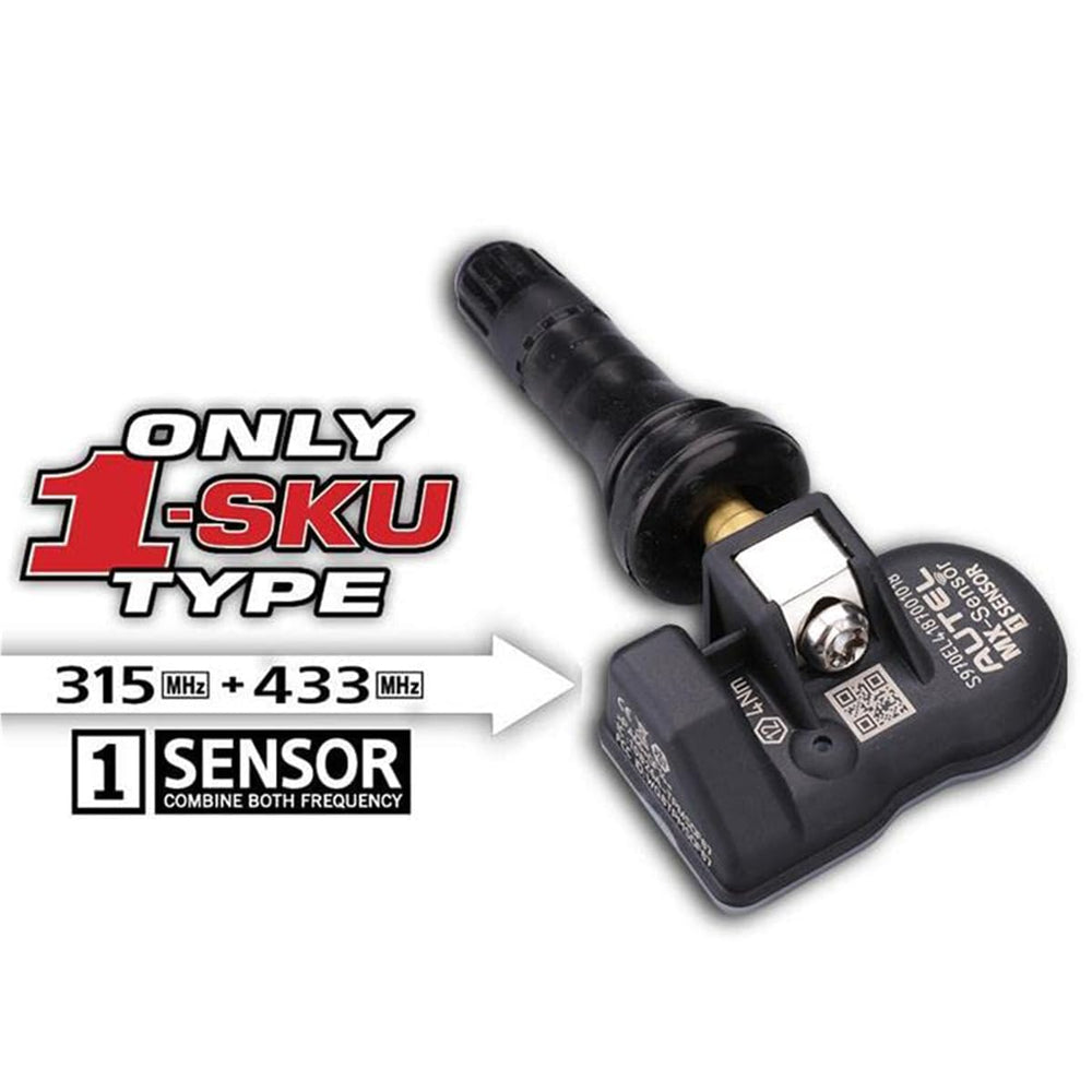 Autel 1-Sensor metal replacement valve stem highlighting corrosion resistance