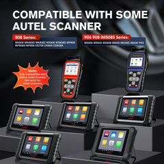 Autel 15-pin scanner end close-up for secure scanner attachment