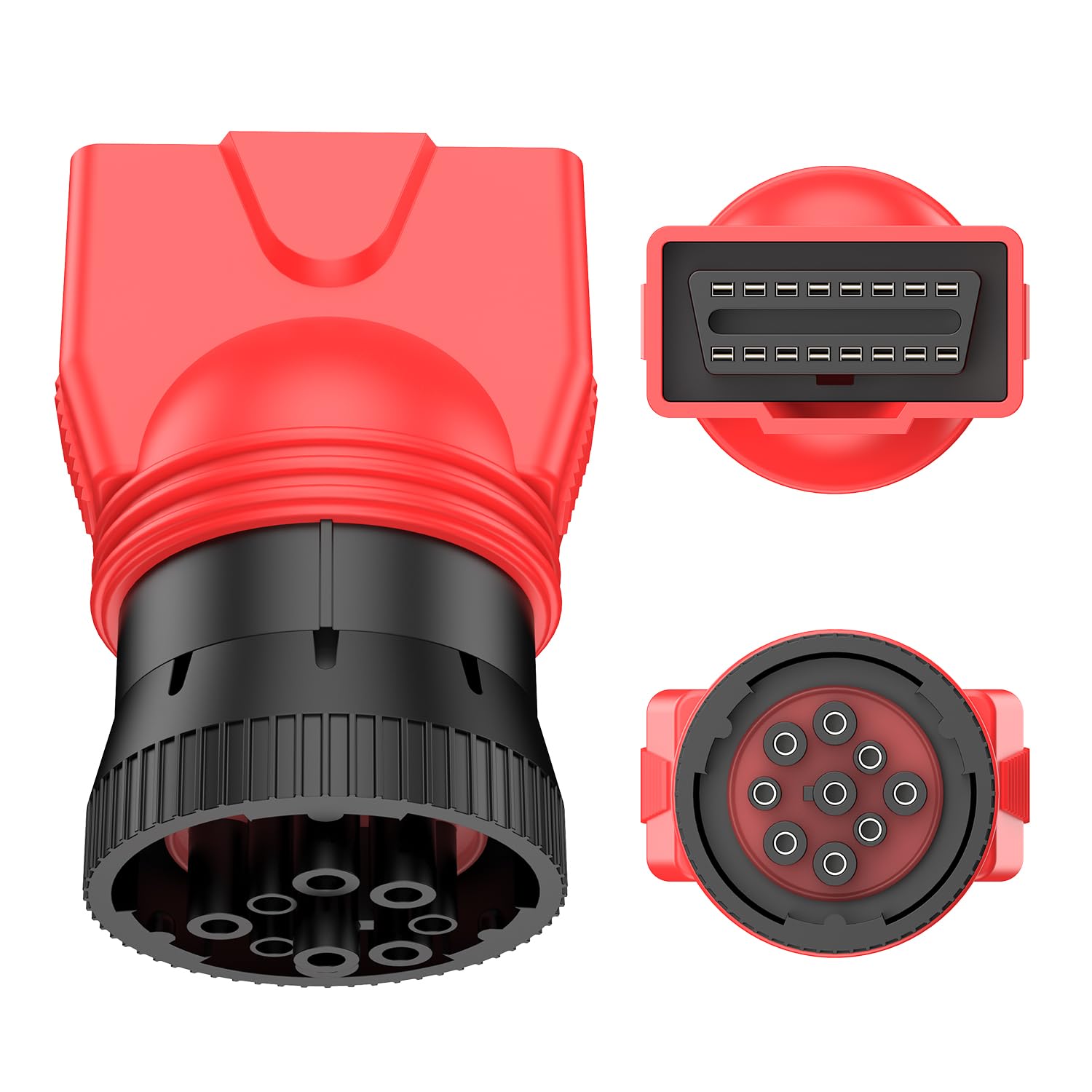 Autel adapter front view showing 9pin to 16pin conversion and quick compatibility