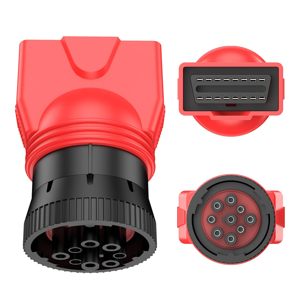 Autel adapter front view showing 9pin to 16pin conversion and quick compatibility