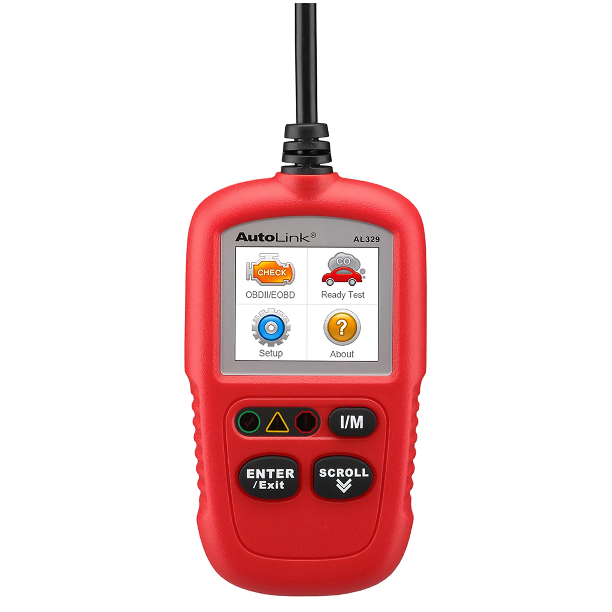 Autel AL329 front view showing display and quick diagnosis benefit