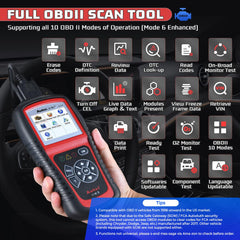 Autel AL519 rear view showing casing and ventilation for durable use