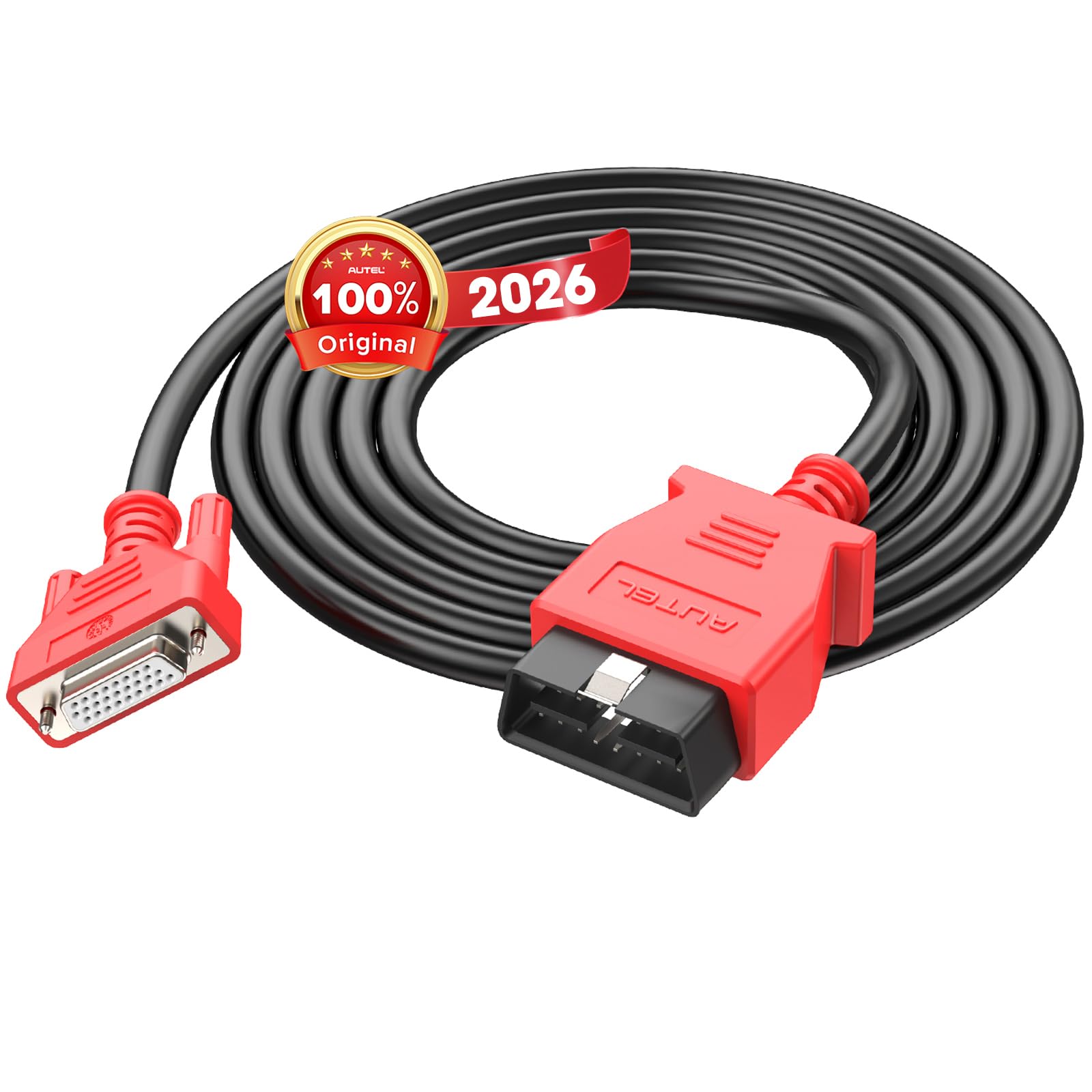 Autel front 3-row connector showing secure scanner fit and reliable data transfer