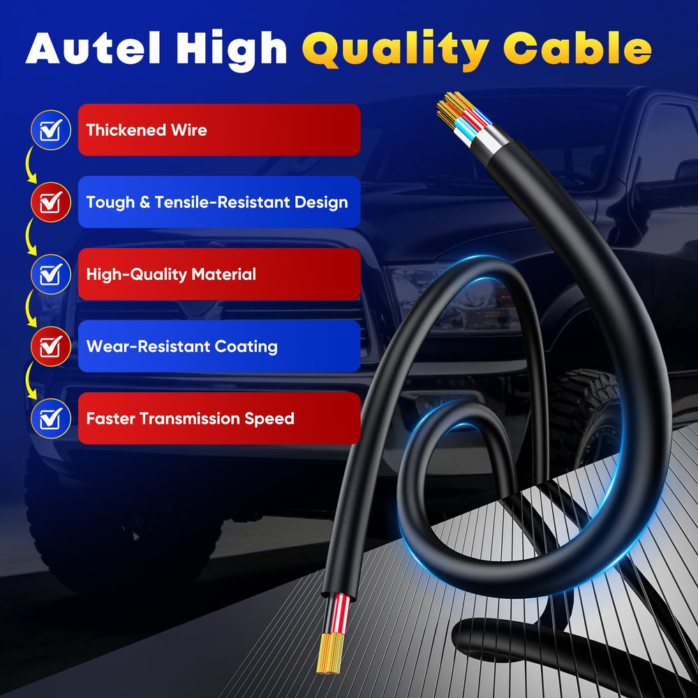 Autel installed cable at BCM and RFH demonstrating module access advantages